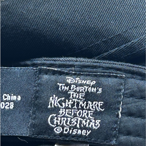 RARE Nightmare Before Christmas Jack Skellington Black Snapback Baseball Cap Hat - Picture 3 of 3